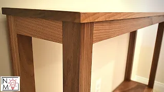 DIY Hallway Table with Mortise and Tenon Joinery