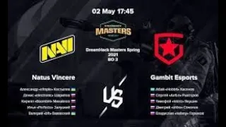 [RU] NAVI vs Gambit (0-0) BO3 | DreamHack Masters Spring 2021