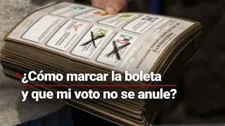 ¿Cómo marcar la boleta electoral? Esta es la forma de hacerlo