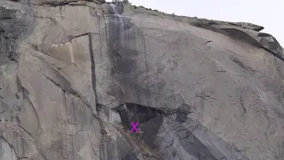 Horsetail Fall Rockfall, Yosemite, 2/20/23