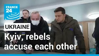Ukraine, rebels accuse each other of fresh shelling • FRANCE 24 English