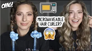 VIRAL HAIR CURLER THAT YOU MICROWAVE? OMG | Short, Medium and Long Hair