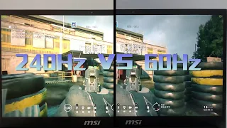 FPS Game 60Hz vs 240Hz different (slow motion)