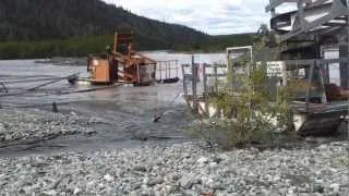 Fish wheel on Copper River, Chitina Alaska