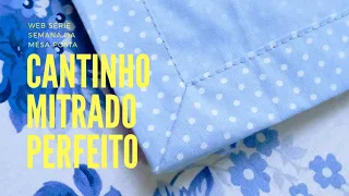 Cantinho mitrado mais fácil e perfeito  - Passo a passo