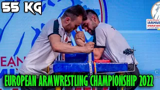 SENIOR MEN 55 kg LEFT HAND - EUROPEAN ARMWRESTLING CHAMPIONSHIP 2022