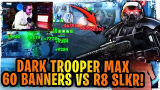 WOW... Dark Trooper Gets MAX 60 BANNERS vs R8 SLKR in Grand Arena - Nothing Can Stop the Empire!