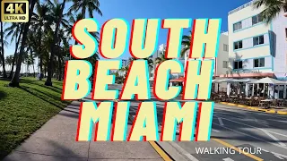 south beach miami /  OCEAN DRIVE / COLLINS AVE MORNING WALKING TOUR