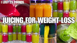 29 POUNDS DOWN! | Juicing for WEIGHT LOSS + Health Benefits & Juicing Recipes