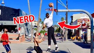 NERD EXPOSES TRASH TALKING STRANGERS IN BASKETBALL!!