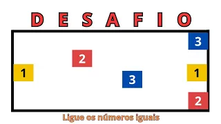 3 DESAFIOS - Ligar os números 1,2 e 3 sem cruzar as linhas.