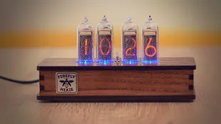 Nixie Tube Clock with Replaceable IN-14 Nixie Tubes, Motion Sensor, Visual Effects