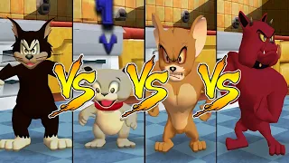 Tom and Jerry in War of the Whiskers Tyke Vs Monster Jerry Vs Spike Vs Butch (Master Difficulty)