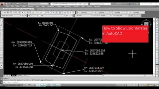 how to show Coordinates in Auto CAD