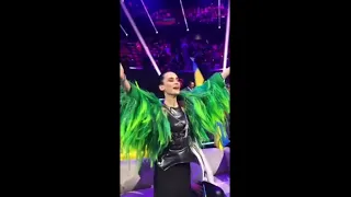 Go_A dancing in green room Eurovision 2021