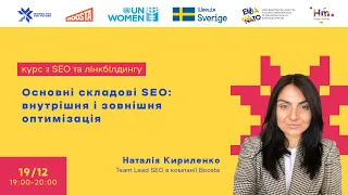 Лекція 2. Основні складові SEO: внутрішня і зовнішня оптимізація.