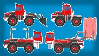 Transformers | Tree Relocation Truck | Robotic Truck | Snowplow Truck | Kids Video