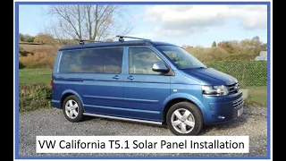 How to fit a solar panel on a VW California (no drill or glue). It's easy!