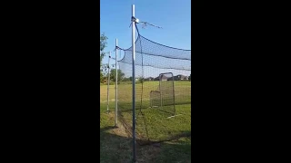 DIY batting cage cheap 40 x 12