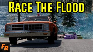 Most Incredible Race The Flood Yet! - BeamNG Drive