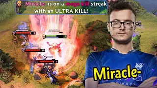 Miracle- GOES 1vs9 Mode | CARRY his DUMP TEAMMATES !