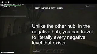 Roblox The Backrooms Redacted How to get to The Negative Hub