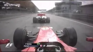 Felipe Massa Pass Button Malaysia 2010 Onboard [HD]