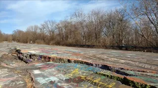 Bike ride on Graffiti Highway in Abandoned Town: Centralia, Pennsylvania