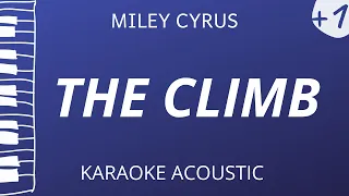 The Climb - Miley Cyrus (Karaoke Acoustic Piano) Higher Key