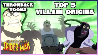 TOP 5 Spider-Man Villain Origins | The Spectacular Spider-Man | Throwback Toons