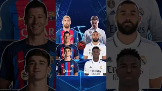 Barcelona Trio (Messi, Lewandowski, Gavi) VS Real Madrid Trio (Ronaldo, Benzema, Vinicius)😈💪🔥