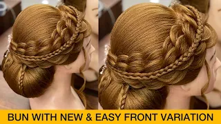 Advance Bun Tutorial with trending and easy front variation ✨#hairstyle #explore #fyp #trending