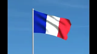 France flag waving