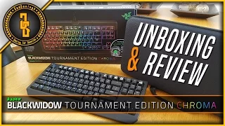 Razer Blackwidow Tournament Edition Chroma (Razer Green w/ sound test) - Unboxing & Review