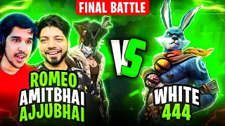 Ajjubhai, Amitbhai & Romeo Vs White444 Last & Final Battle😱- Who Will Win- Garena Free Fire