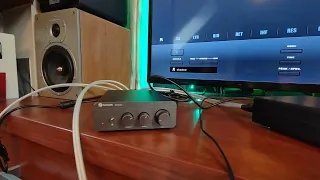 Fosi Audio BT20A Pro volume test at 32V5A power supply