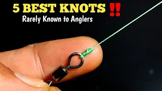 Top 5 Best Fishing knots known to every angler ||100% strength guarantee