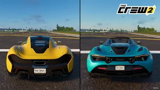 The Crew 2 | McLaren P1 2013 vs. McLaren 720S Spider 2019 Performance and Sound Comparison