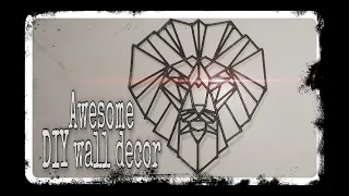 Awesome wall art | geometric lion | PAD
