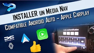 Installer un MediaNav compatible Android Auto et Apple Carplay dans une Dacia ou Renault.