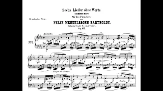 Mendelssohn - Song without Words in Eb Major, Op.67, No. 1