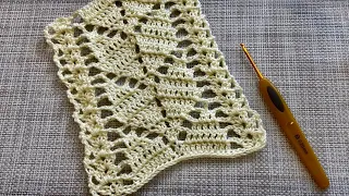 Master Class of the original crochet pattern Openwork Leaves