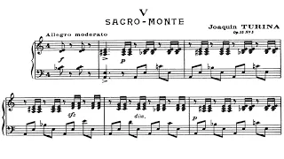 LCM Piano 2021-2024 Grade 8 List C4 Turina Sacro-Monte Op.55 No.5 Sheet Music