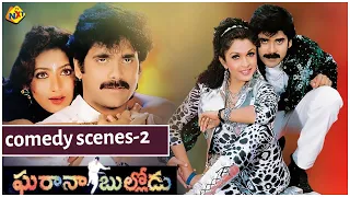 Gharana Bullodu Telugu Movie Comedy Scene 2 | Nagarjuna | Ramya Krishna | Amani | K.Raghavendra Rao