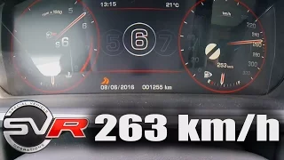 Range Rover Sport SVR Supercharged Acceleration TOP SPEED 0-263 km/h Autobahn Test Drive & Sound