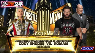 Thank You Roman 😢🥺Roman Reigns vs Cody Rhodes #wwegameplay #wwe