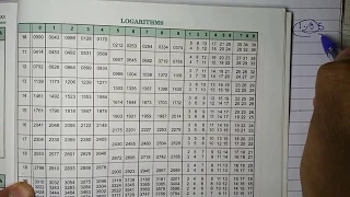 How to use log table