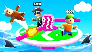 Stumble Guys Craziest Game Ever With Oggy And Jack | Rock Indian Gamer |