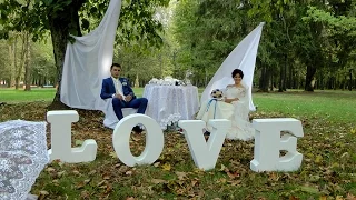 Свадебные моменты Александра и Нины 17 октября 2015 г.  Д- Городок