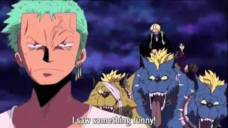 One Piece funny sanji Mocking Zoro